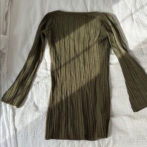 Rhythm Olive Green Mini Dress